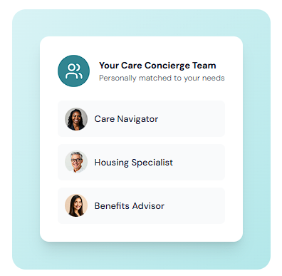 long term care planning before crisis care concierge team care concierge team including care navigator housing specialist and benefits advisor supporting long term care planning before crisis
