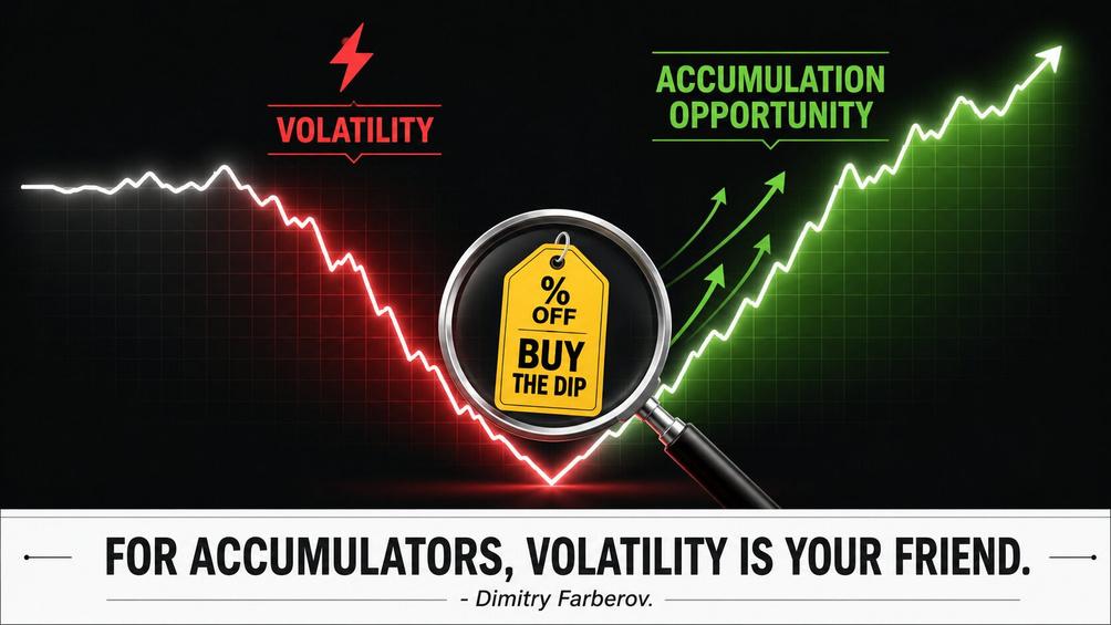 Visual metaphor showing stock market volatility as a buying opportunity for long term investors. Visual metaphor showing stock market volatility as a buying opportunity for long term investors.