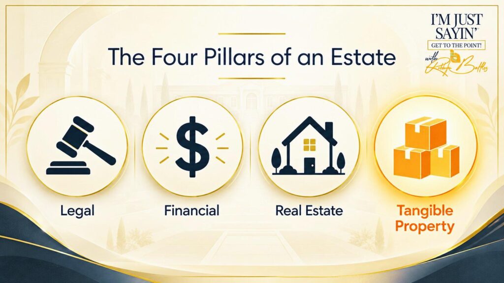The four pillars of an estate including the tangible property that slows down senior moves The four pillars of an estate including the tangible property that slows down senior moves